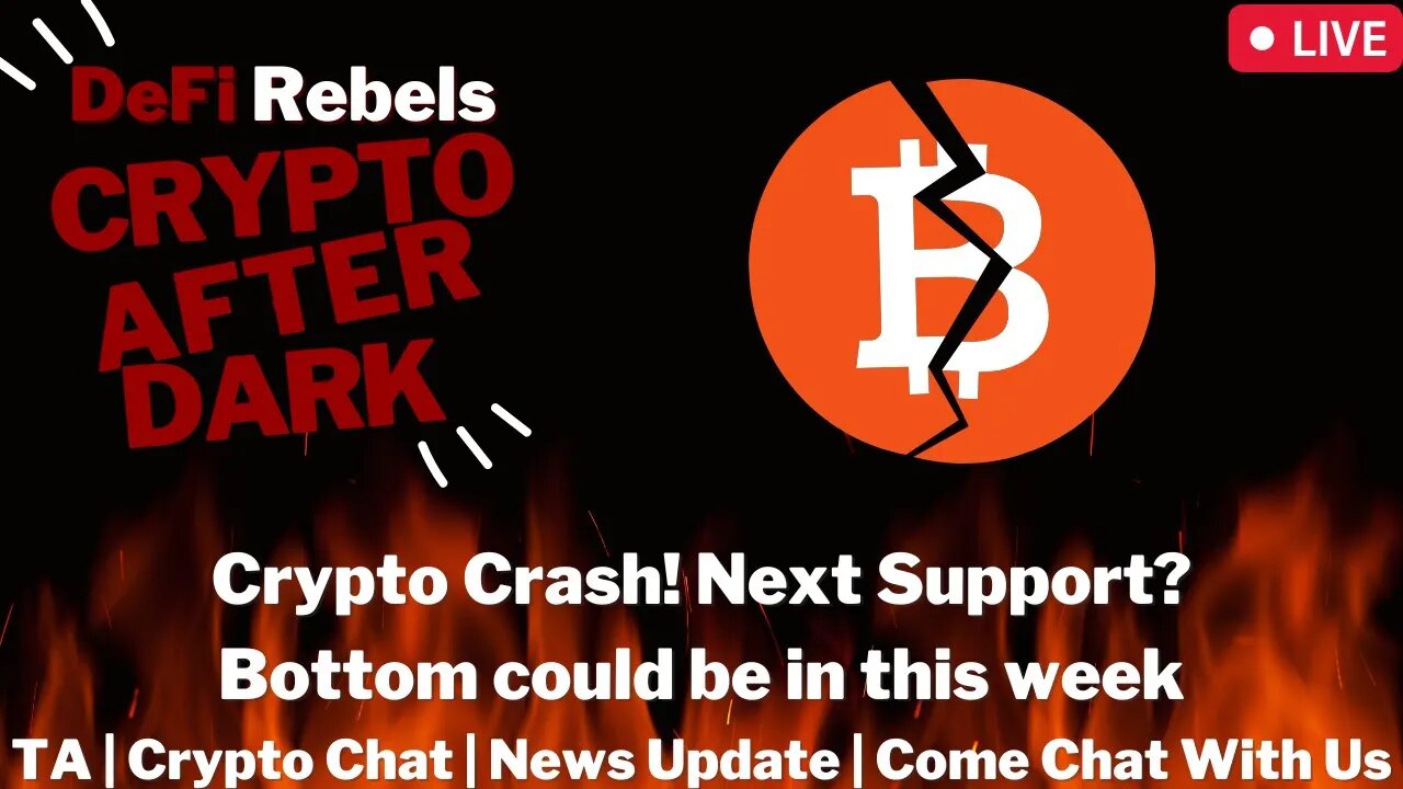 Crypto Crashes Again | Bottom In This Week | BNB not acquiring FTX | CPI Tomorrow | Support Levels