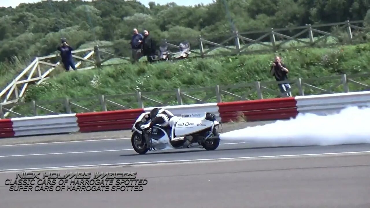 A STEAM POWERED JET BIKE AT MELBOURNE RACEWAY AT YORK