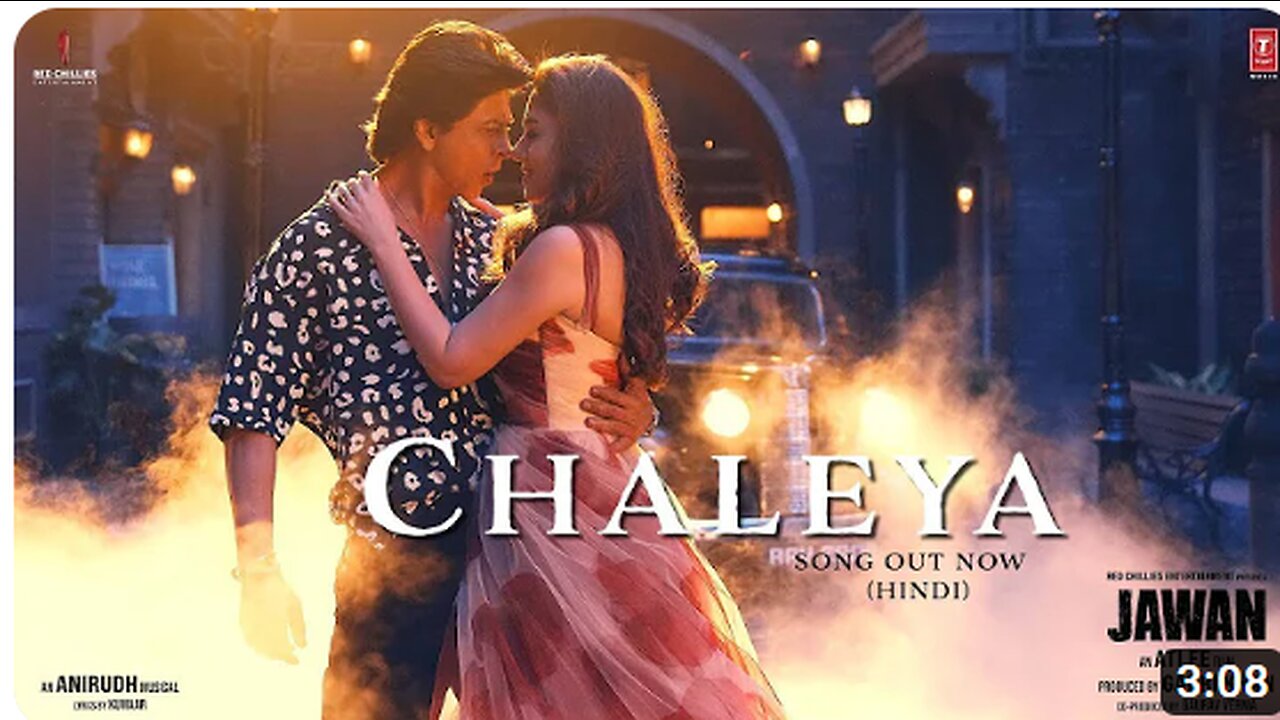 JAWAN: Chaleya (Hindi) | Shah Rukh Khan | Nayanthara | Atlee | Anirudh | Arijit S, Shilpa R | Kumaar