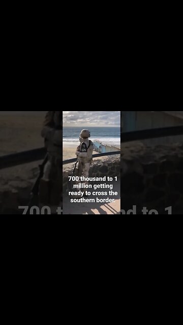 700 thousand to 1 million getting ready to cross the southern border approaching the end of Title 42
