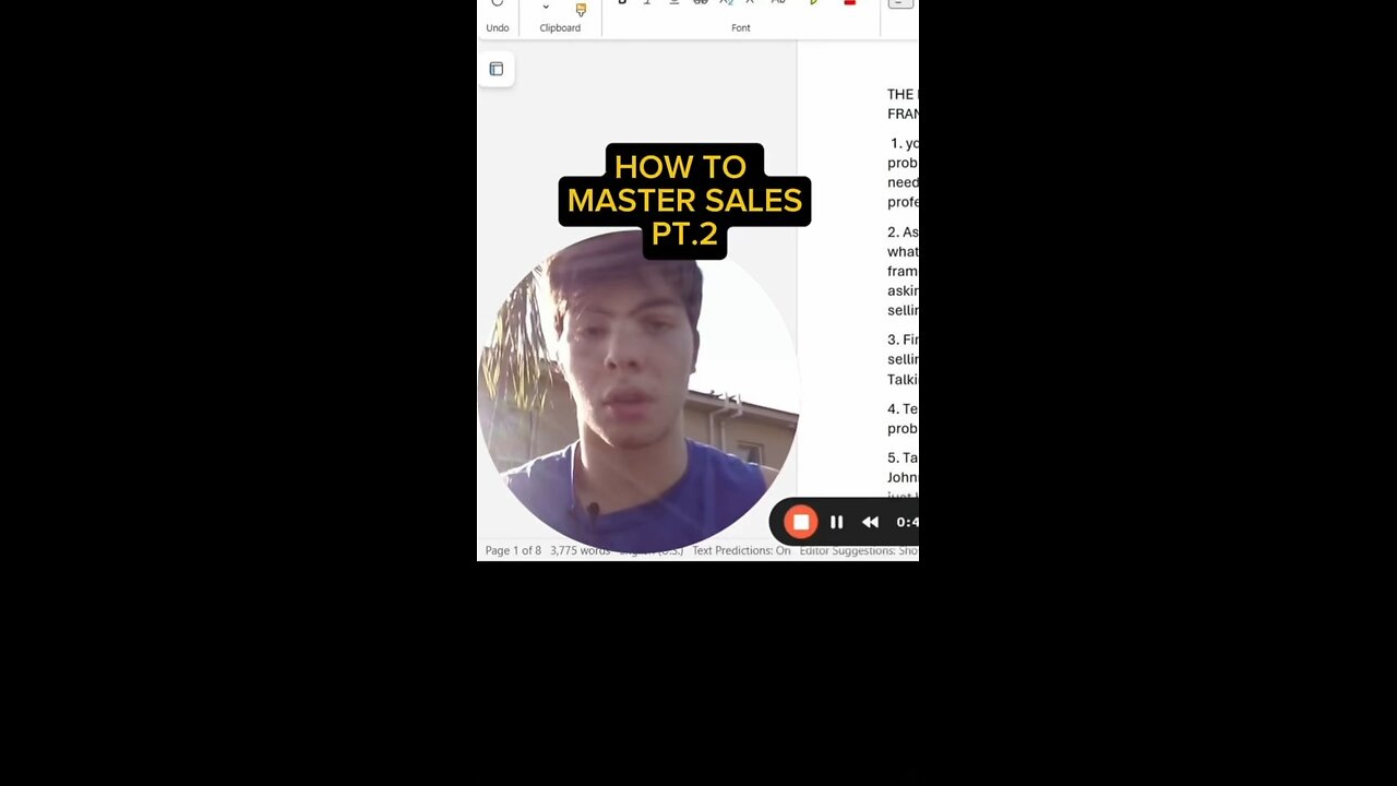 HOW TO MASTER SALES PT.2