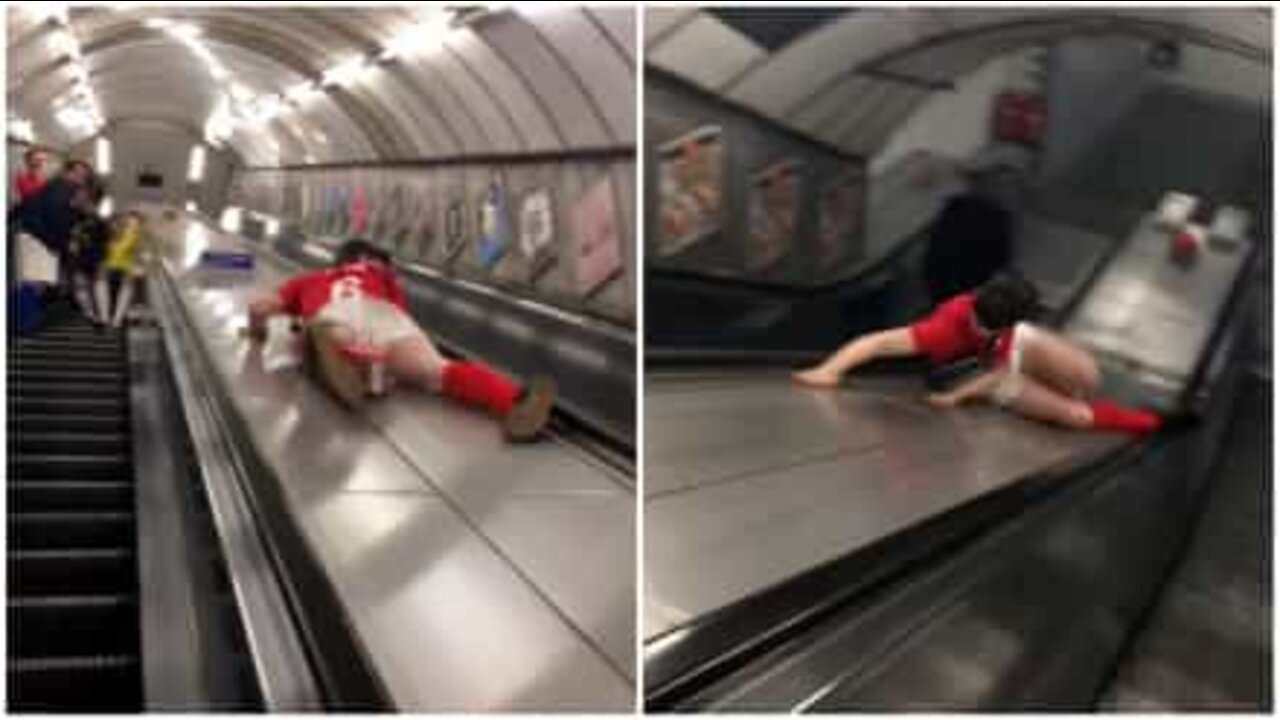 Descente douloureuse dans les escalators!