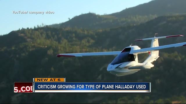 Pilots raise concerns over Icon A5 after Halladay's death