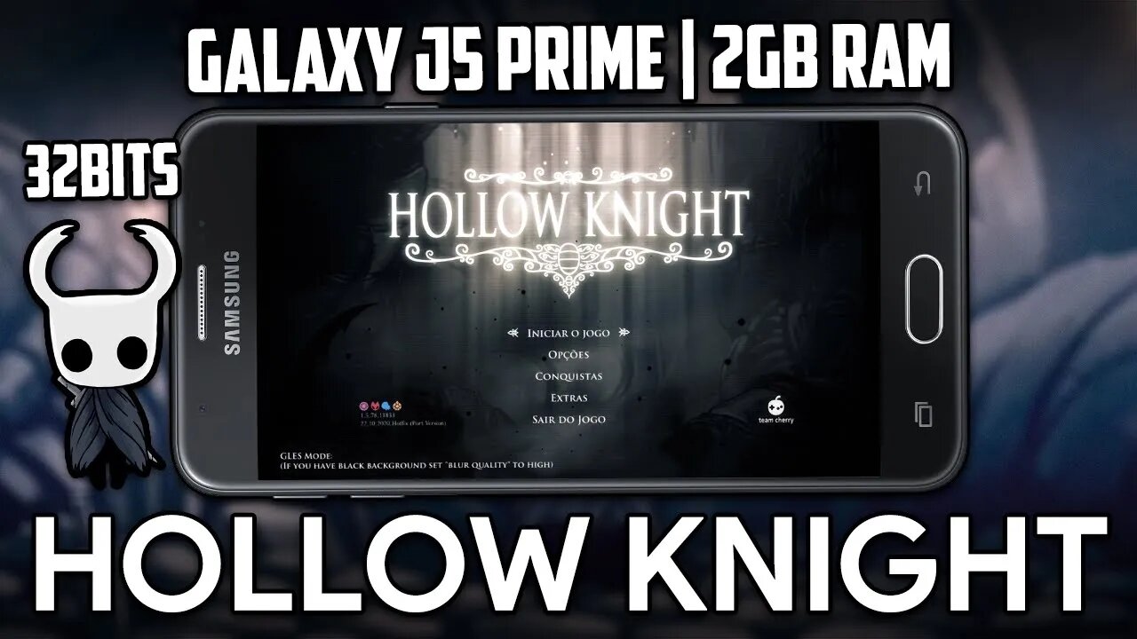 RODEI O HOLLOW KNIGHT NO J5 PRIME EM 30FPS! | HOLLOW KNIGHT PARA 32BITS!