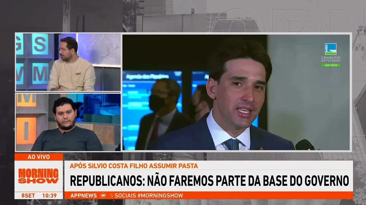 Republicanos: Não faremos parte da base do governo