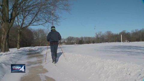 Skiing despite the cold