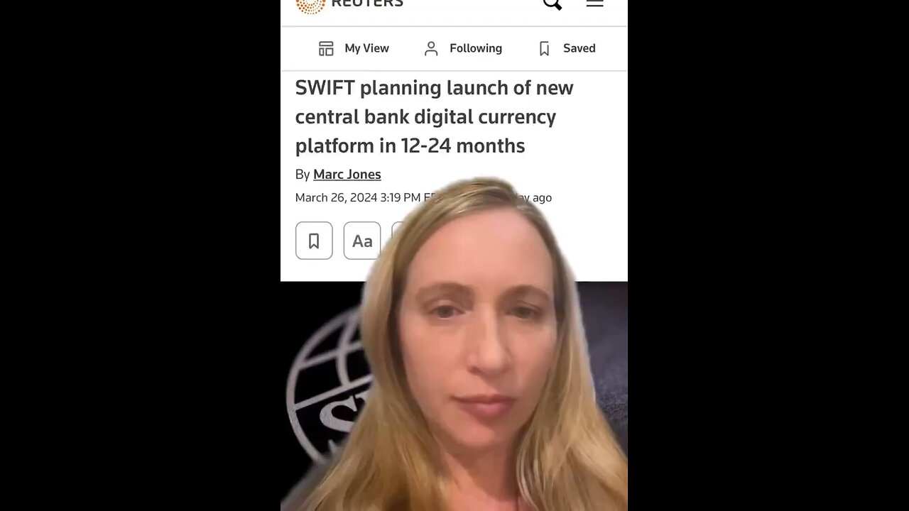 On the same day as the Baltimore bridge collapse, Reuters announced that SWIFT is planning the launc