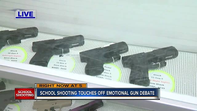 School shooting touches off emotional gun debate