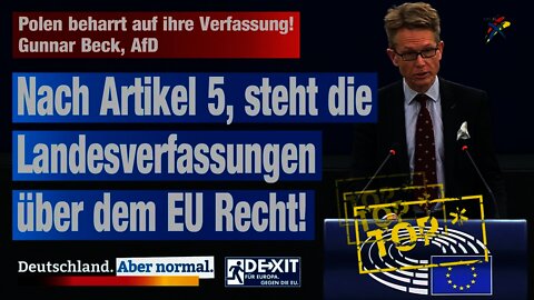 Polen beharrt auf ihre Verfassung, auf ihr Recht! Gunnar Beck AfD