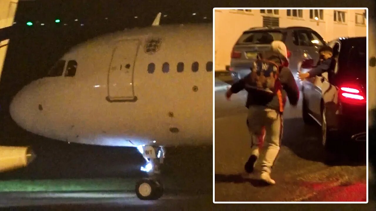 England squad arrives home after World Cup exit | Bellingham high fives a young fan