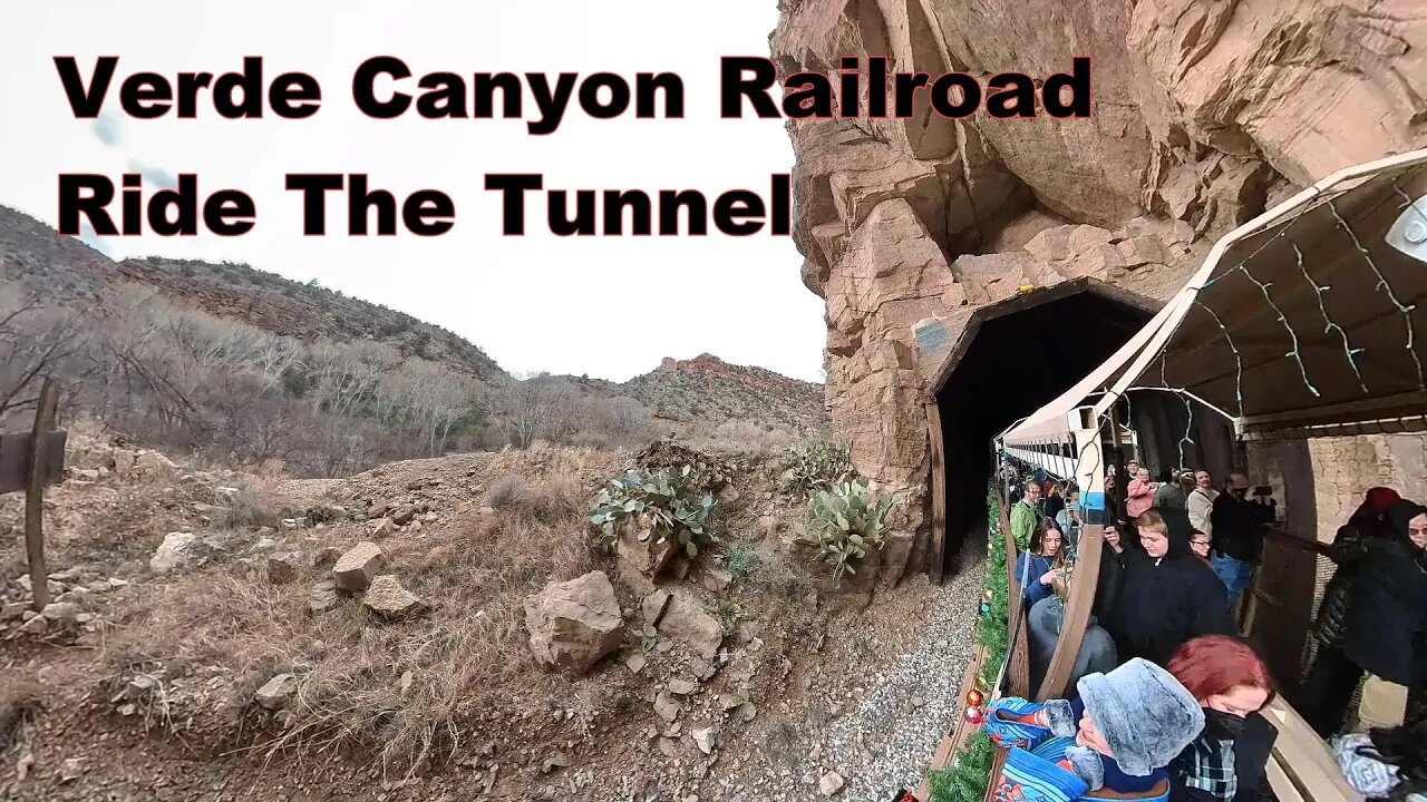 On The Train Going Through The Verde Canyon Tunnel. Clarkdale, AZ