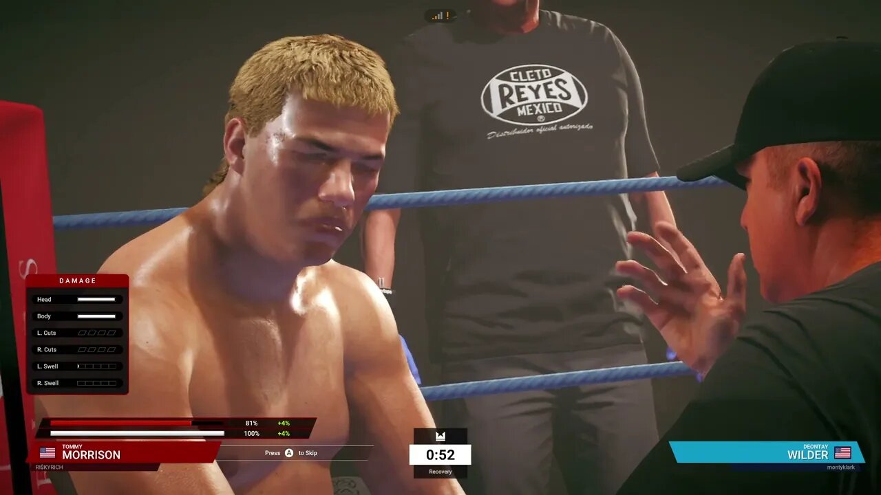 Undisputed Boxing Online Ranked Gameplay Tommy Morrison vs Deontay Wilder 2 (Chasing Undisputed)