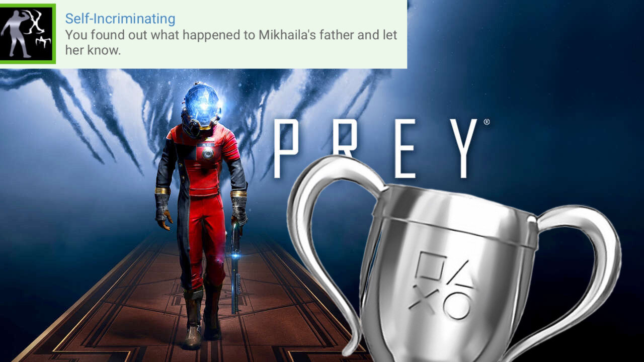 Prey - "Self-Incriminating" Silver Trophy