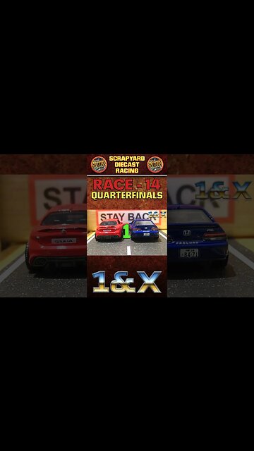 Honda Prelude VS Alpha Romeo | Quarterfinals | Diecast Racing Tournament #shorts