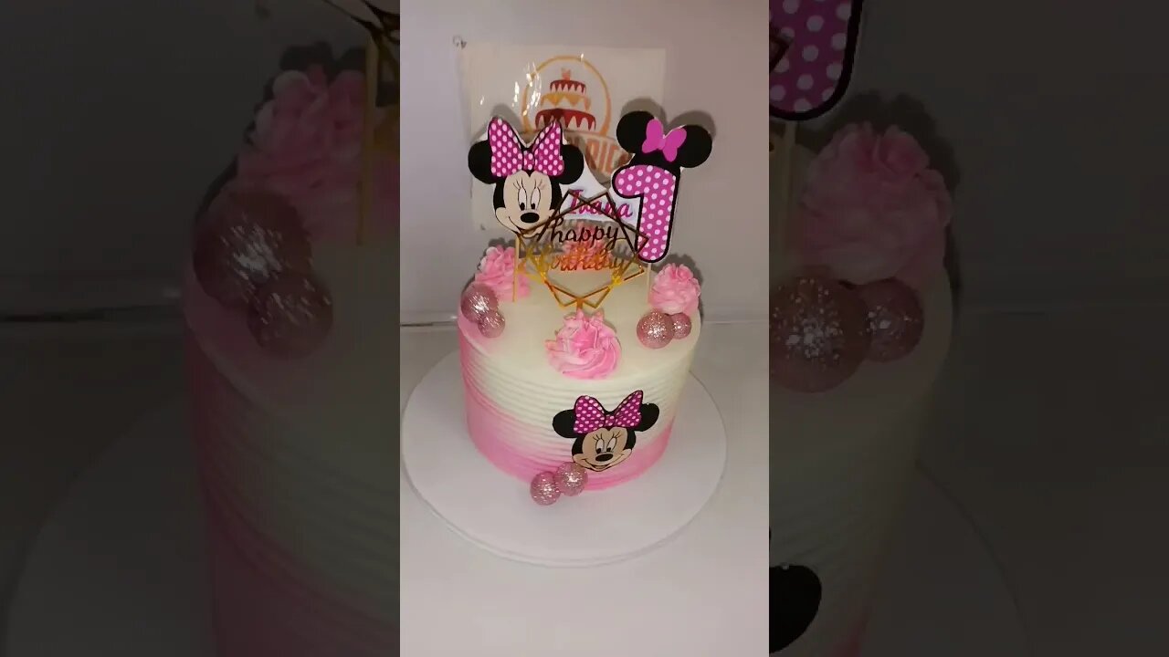 Mickey mouse cake for babygirl #shortvideo