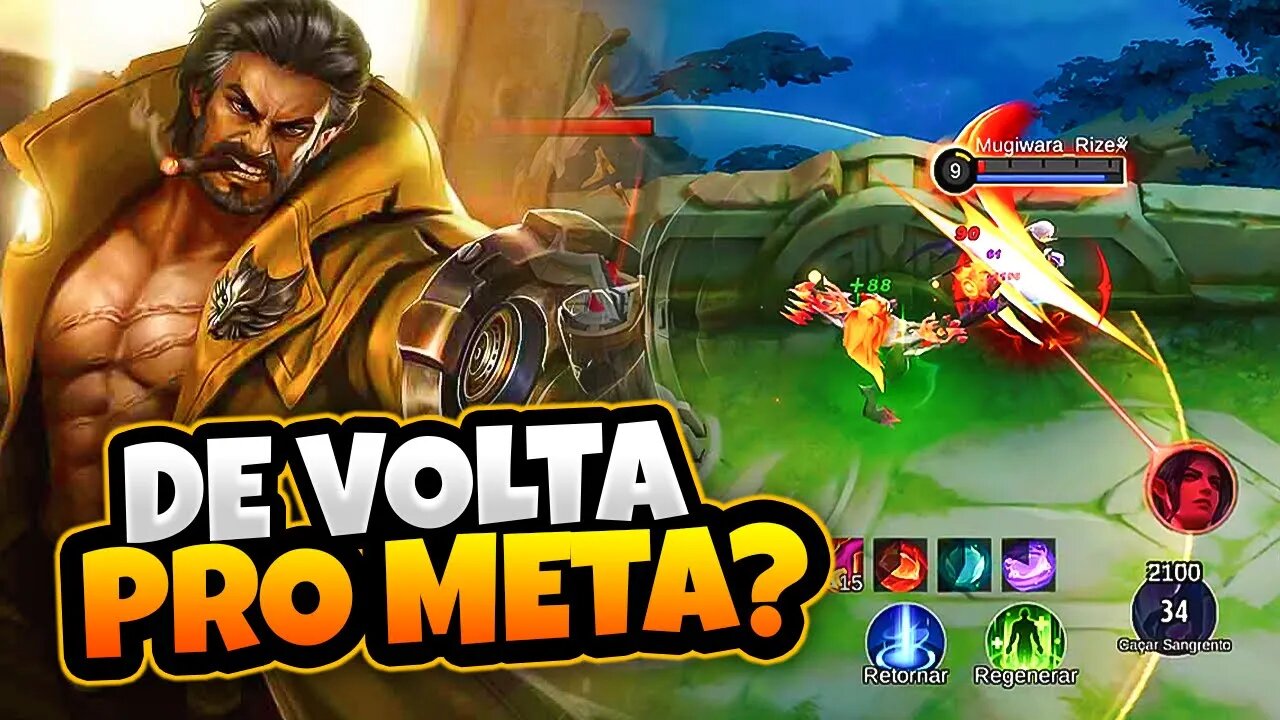 NÃO DÁ PRA PERDER DE ROGER! ELE FICA FORTE DE QUALQUER JEITO | MOBILE LEGENDS