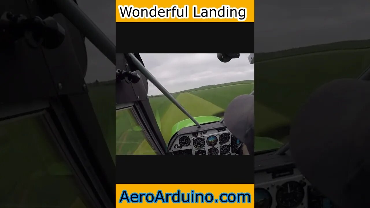 Amazing #Landing in #Green Field #AeroArduino #Aviation #Flying