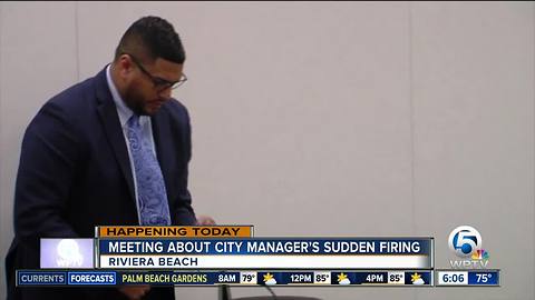 Riviera Beach residents seek answers after sudden firing of city manger