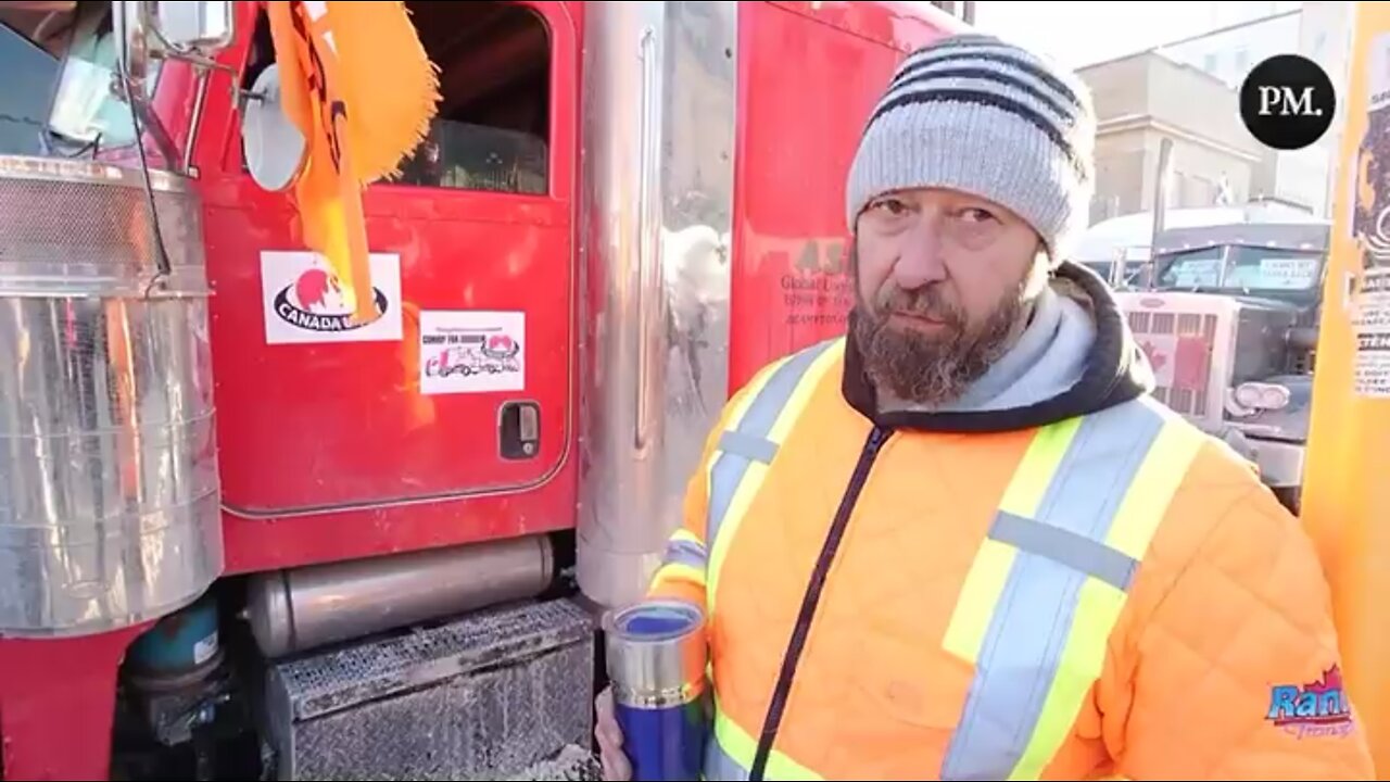 Trucker In Ottawa Canada Explains He’s There To Fight For His Children & Grandchildren