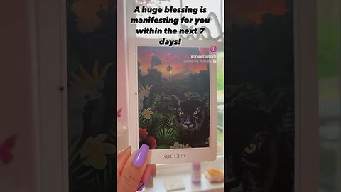 Expect a BIG BLESSING in the next 7 days! Type SUCCESS to receive✨