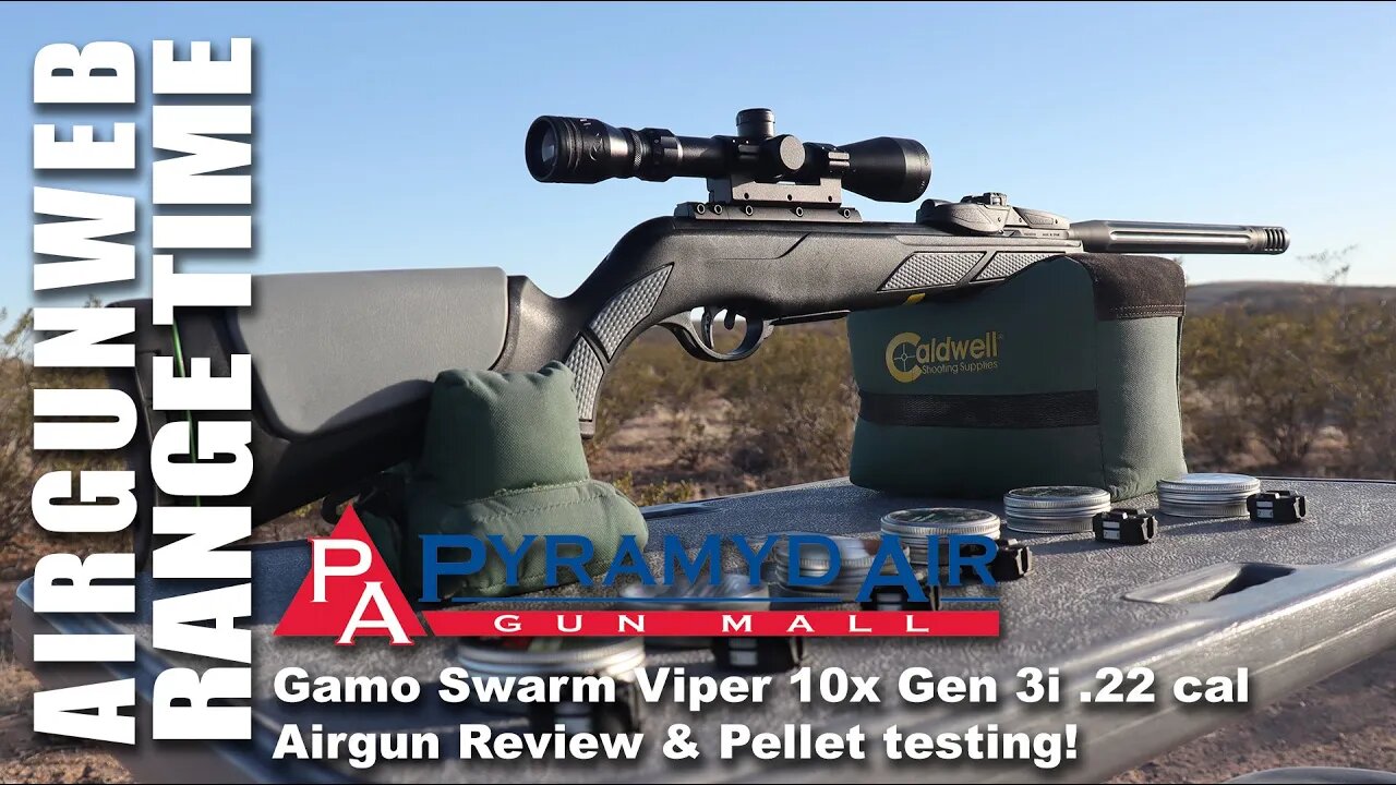 Gamo Swarm Viper Gen 3i .22 Cal Old School Airgun Review and Pellet Tests - Thank you Pyramid Air