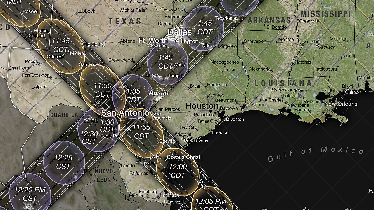 A Tour of NASA’s Solar Eclipse Map for 2023 and 2024