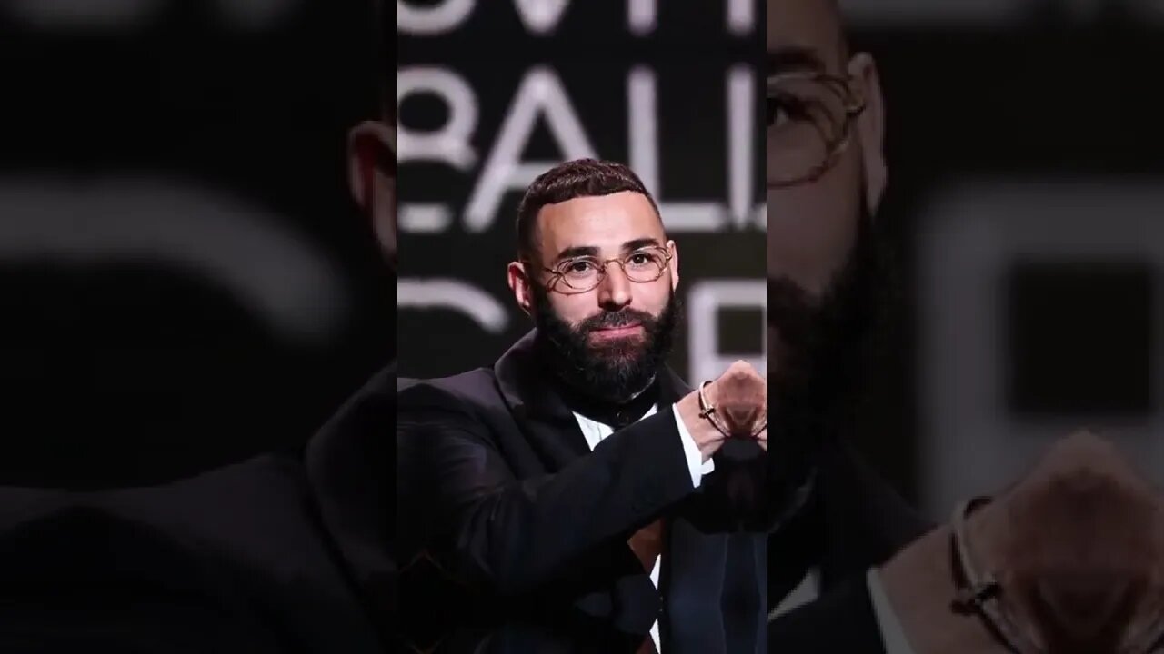 O agora melhor do mundo Benzema leva a Bola de Ouro para casa #shorts