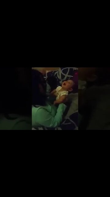 New born baby giggles- finds mommy funny #babygirl