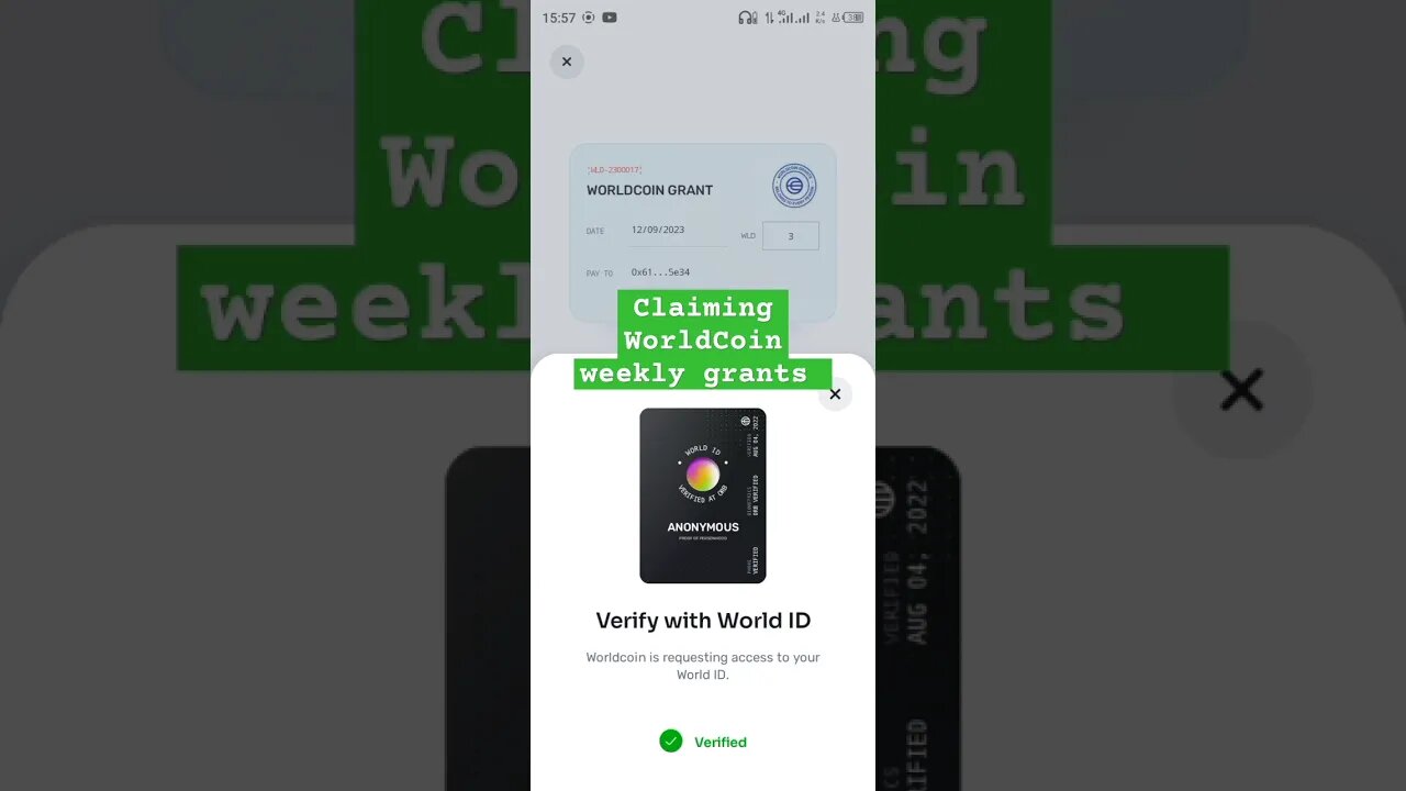 world Coin free coin weekly grants claim #crypto #worldcoin #wld #wldcoin #wld