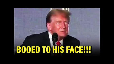 Trump Gets MERCILESSLY BOOED at Speech