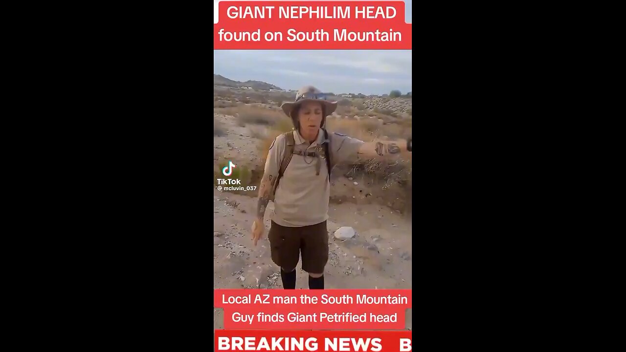 Gaint Nephlim Head Found on South Mountain