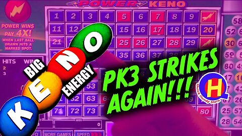 The PK3 Strikes Again! Nice Power KENO WIN!