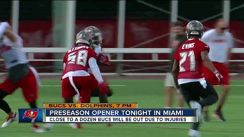 Buccaneers return to the field for first preseason game Thursday night