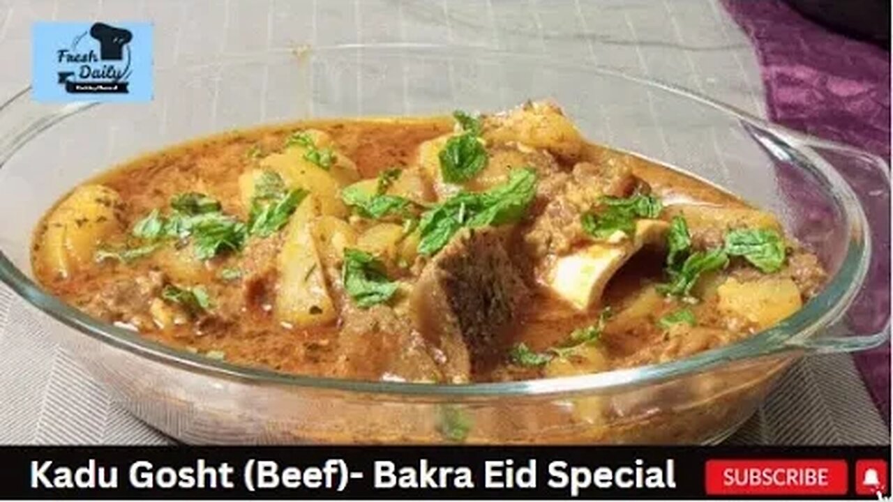 Kadu Gosht Recipe | Bakra Eid Special Recipes | Pumpkin recipe | Fresh Daily