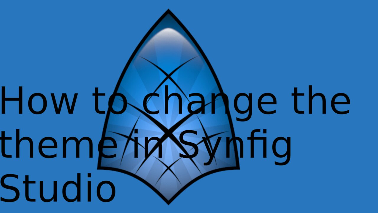 How to change the theme in synfig.