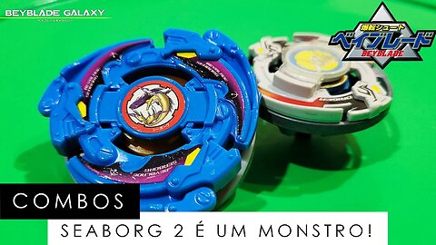 COMBO INSANO DA SEABORG 2 vs A DEFESA DO COMBO DA DRIGER S - Beyblade ベイブレード