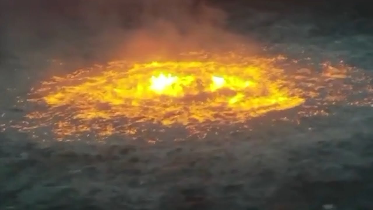 Video shows fire in Gulf of Mexico after Gas pipeline rupture