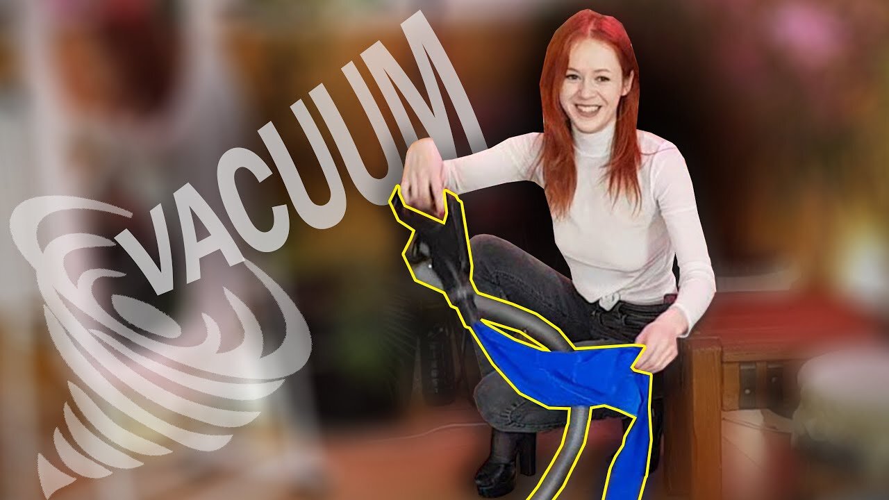 Vacuuming in high heels | Oops! I sucked in my tights😨