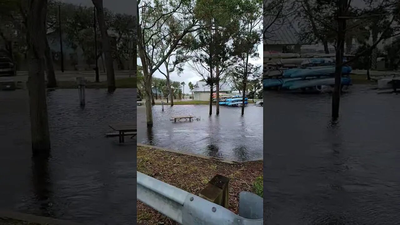 Aftermath of Hurricane Nicole River Walk Park Port Orange Florida #railfanrob