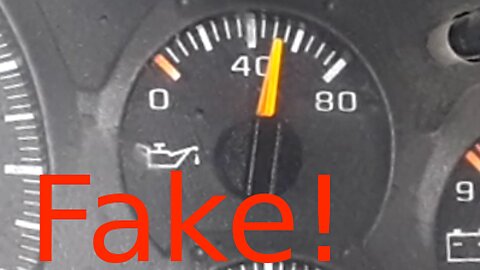 Your Oil Pressure Gauge is Fake, on 2002 Trailblazer.