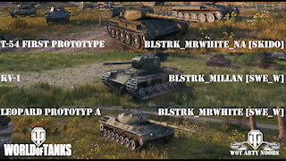 Leopard Prototyp A & T-54 first prototype & KV-1 - BLSTRK_MrWhite [SWE_W] & BLSTRK_Millan [SWE_W]