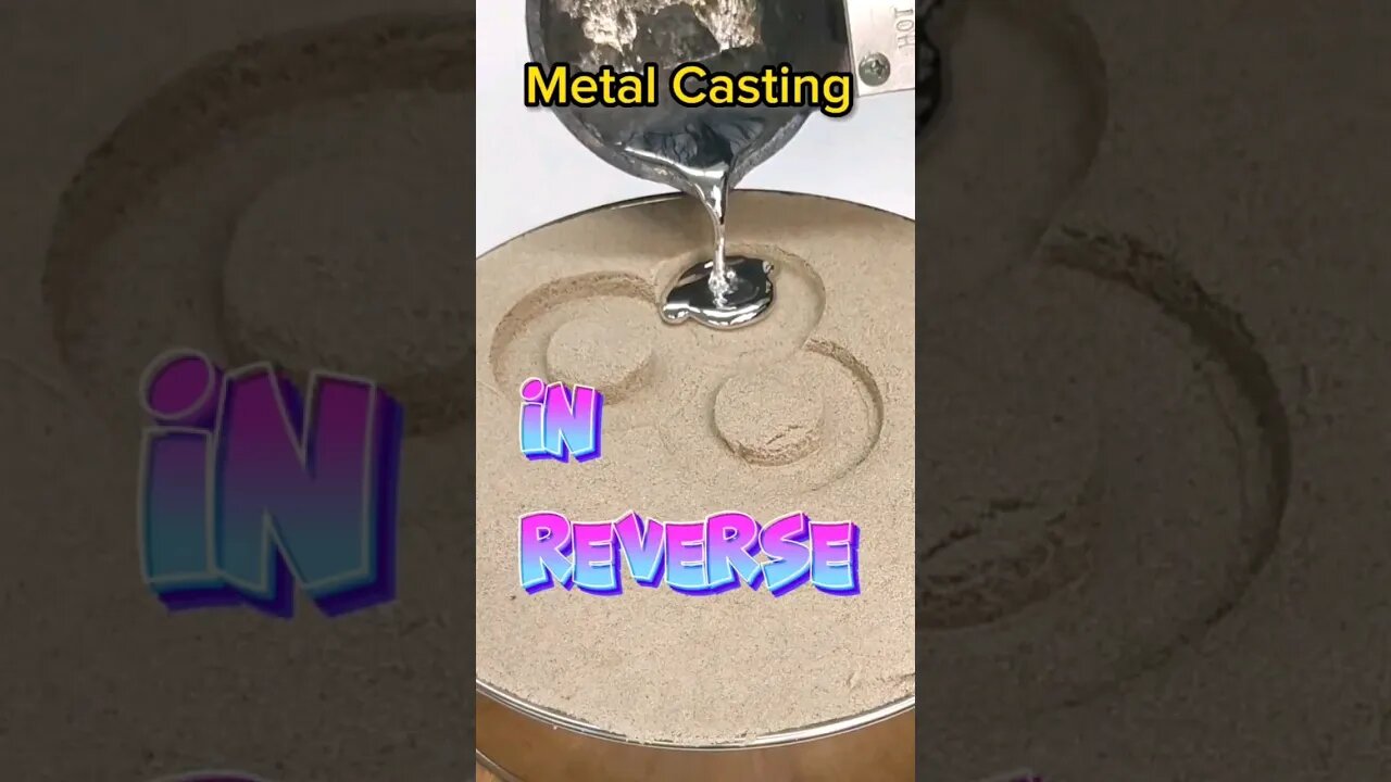 Watch Metal Casting in REVERSE! #shorts #shortsfeed #reverse