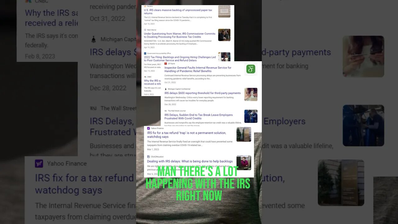Is the IRS Failing? #money #politics
