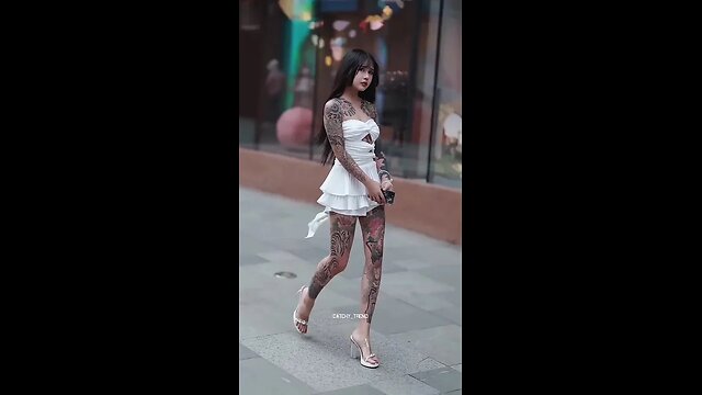 beautiful girl chinese street fashion style #chinesefashion #mejoresstreetfashion #shorts