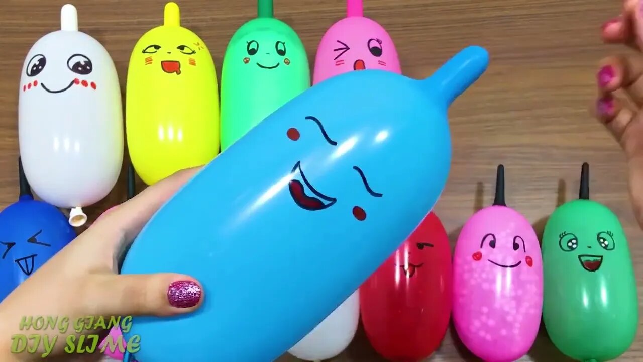 Making Slime with Funny Balloons