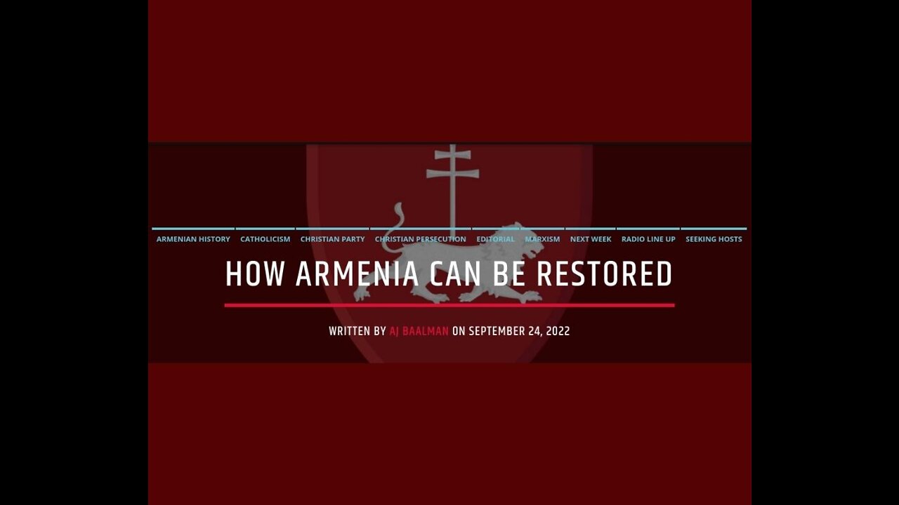 How Armenia Can Be Restored