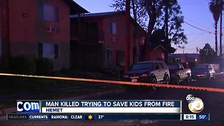 Hemet man killed trying to save kids from fire