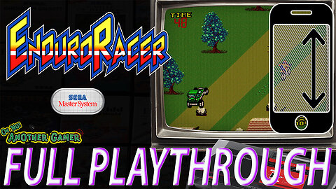 Enduro Racer (1987) [Sega Master System] 🎮🔥 Intro + Gameplay (full playthrough) [Vertical]