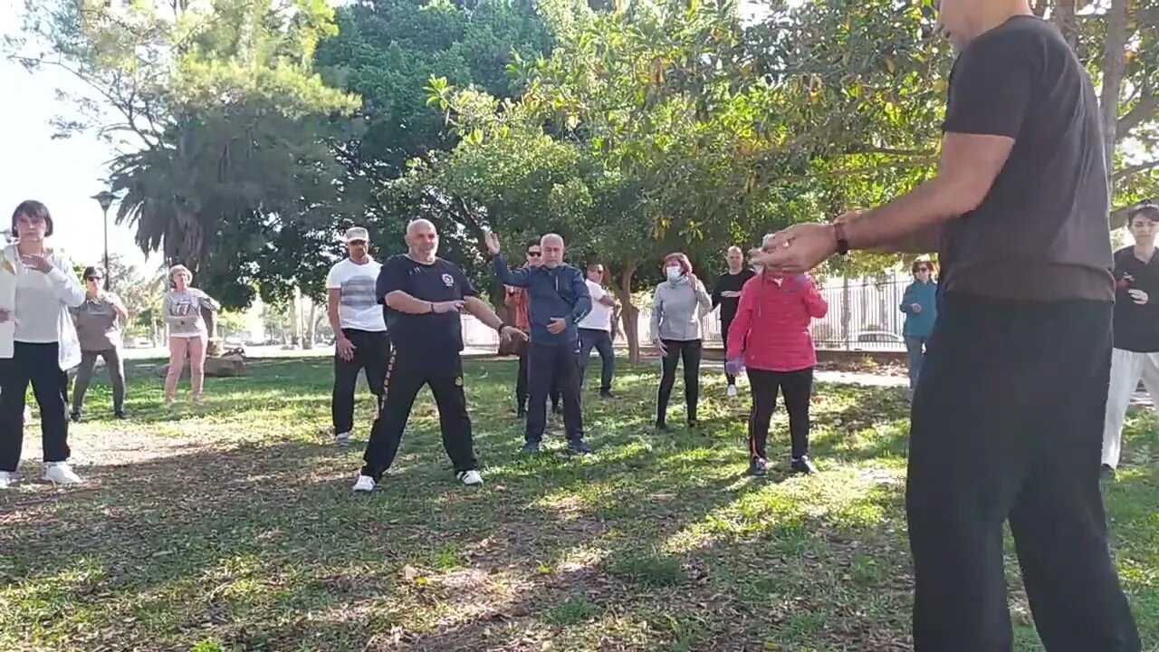 Dia mundial del Tai chi chuan y Qi gong, Málaga parque de Huelin 30 de abril 2022