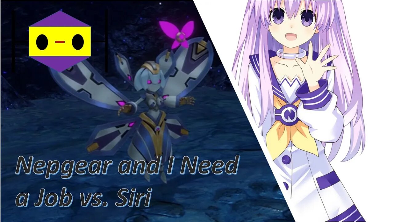 Nepgear Fights Apple's Assistant Siri - Neptunia: Sisters Vs. Sisters